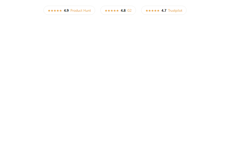 Star-rating and review-platform badge row