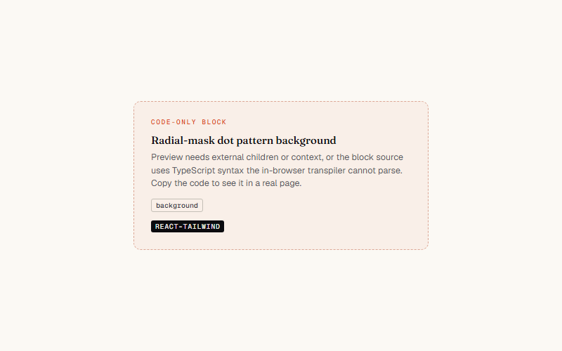 Radial-mask dot pattern background