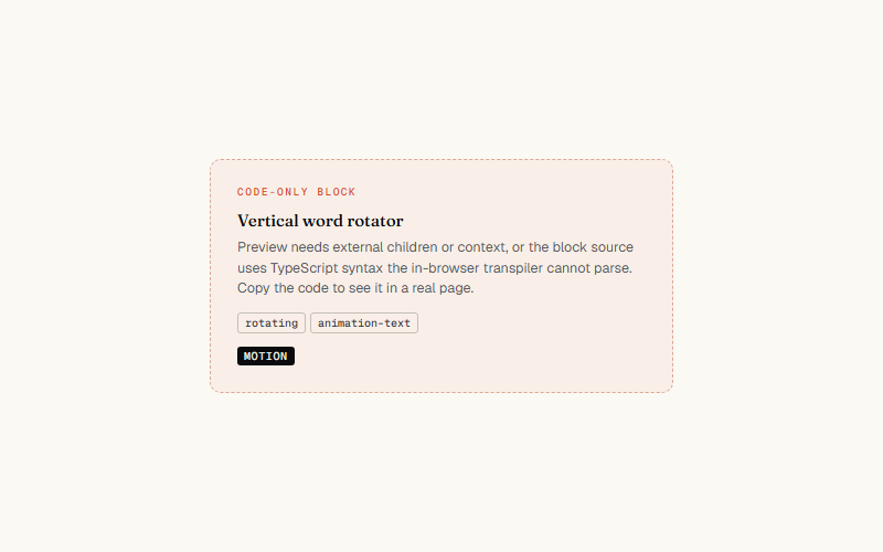Vertical word rotator