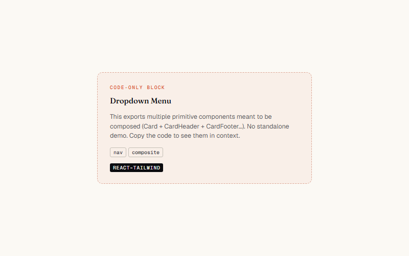 Dropdown Menu