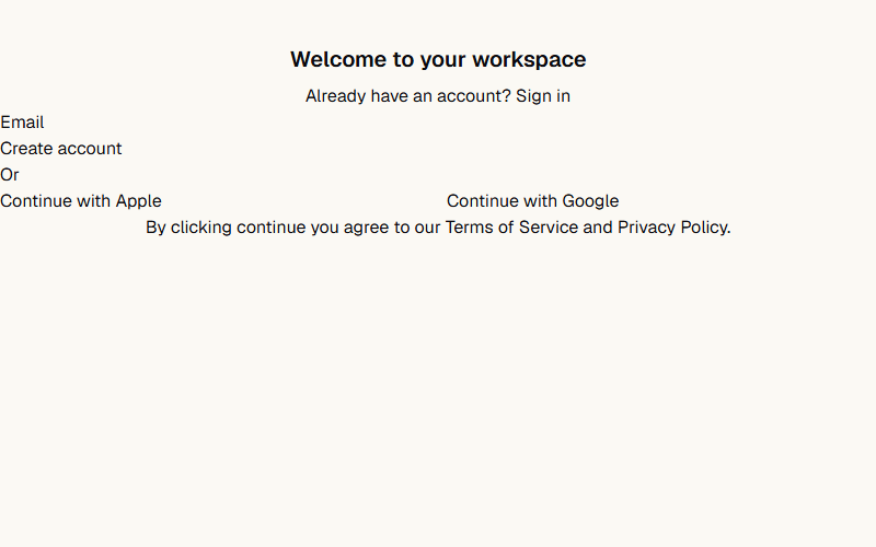 Signup with Social Buttons