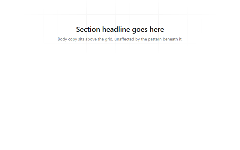 Subtle fading grid background