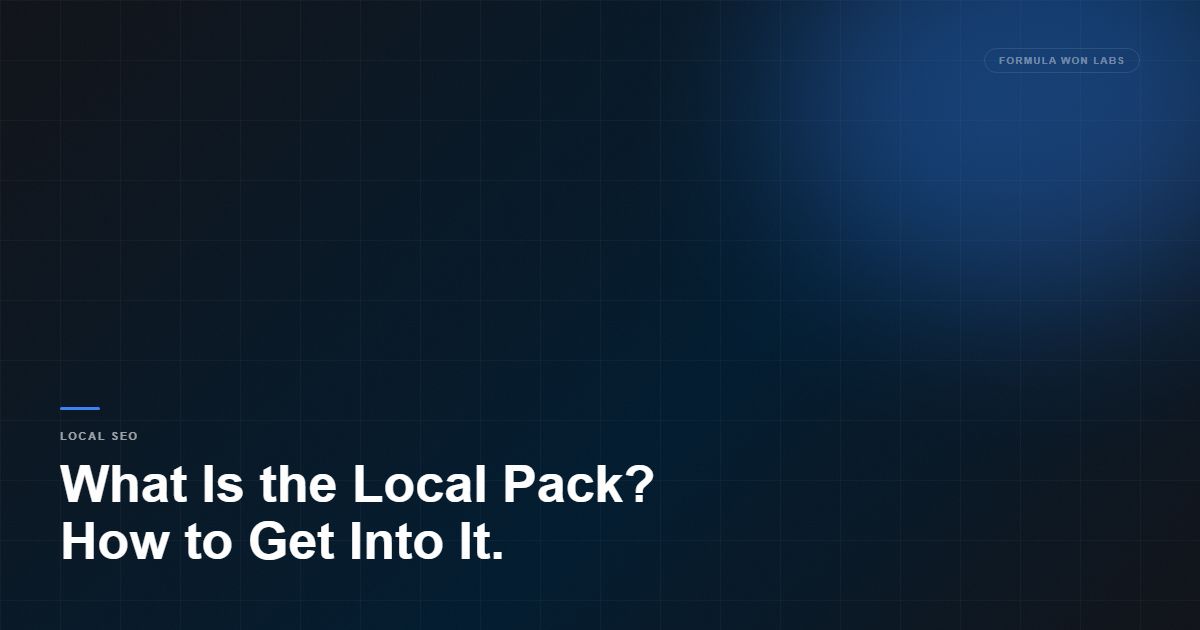 What Is the Local Pack? (And How to Get Your Business Into It)