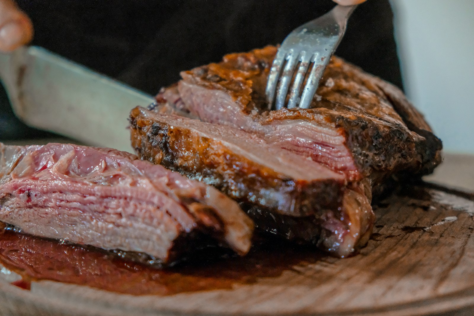 Brisket, fresh off the block