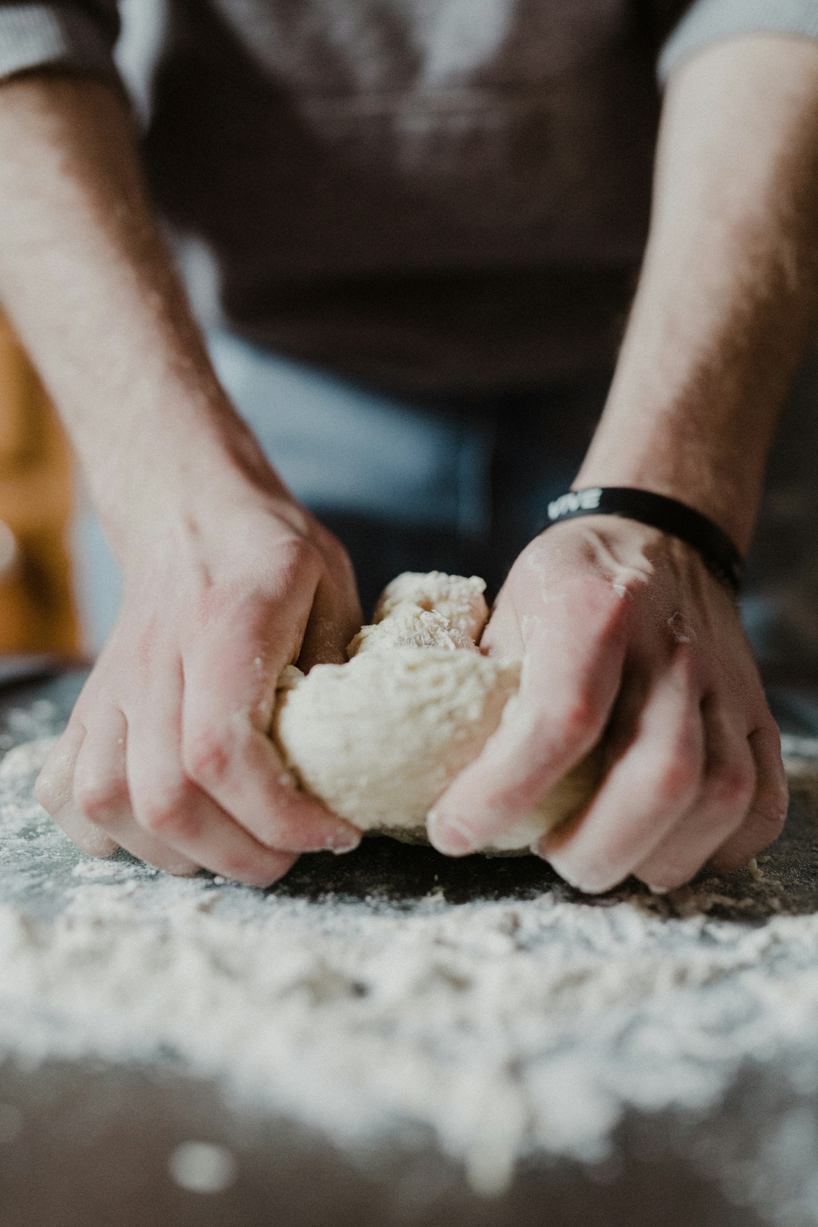 Einkorn porridge dough, before scoring