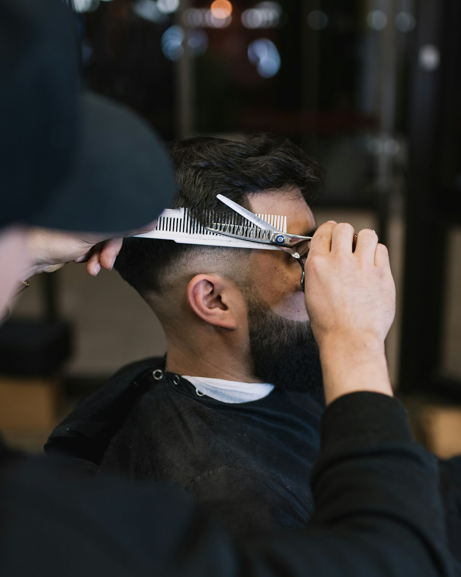 Full cut with scissor work on top